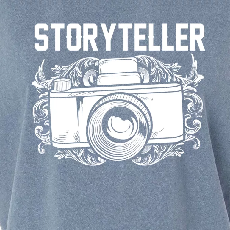 Photography Day Meaningful Gift Camera Photographer Storyteller Great Gift Garment-Dyed Women's Muscle Tee