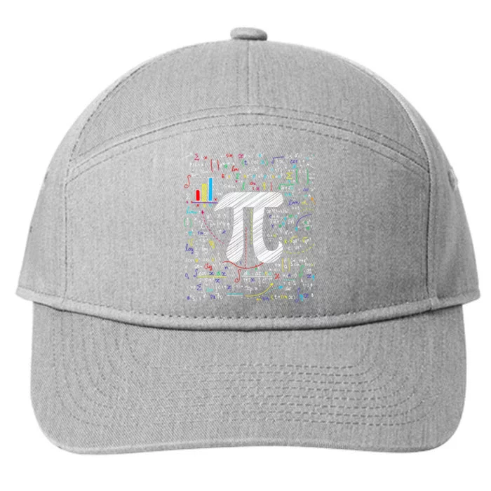 Pi Day Math Equation Math Teacher Student Geek 7-Panel Snapback Hat