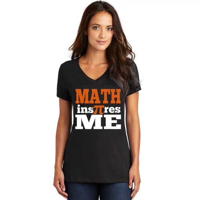 Pi Day Math Teacher Gift Funny Women's V-Neck T-Shirt