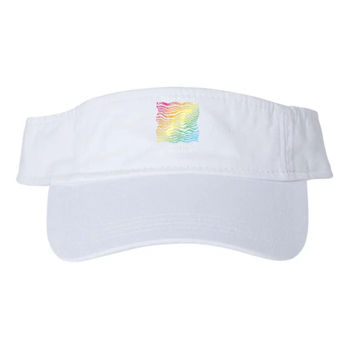 Pi Day Math Teacher Student Rainbow Pi Symbol Valucap Bio-Washed Visor