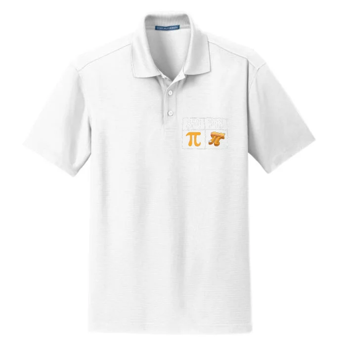 Pi Day Math Teachers Funny Pi Symbol Pie Dry Zone Grid Performance Polo