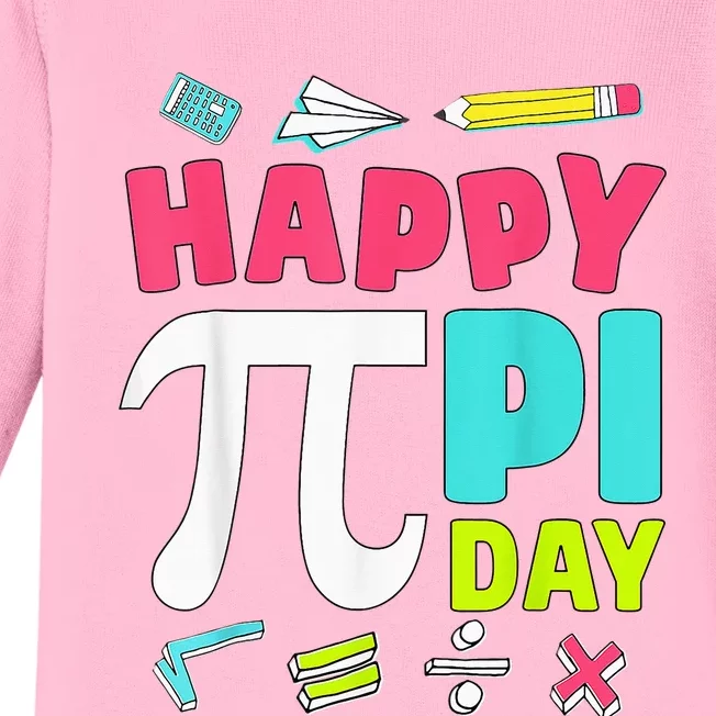 Pi Day Math Tee for Student & Teachers Graphic Baby Long Sleeve Bodysuit