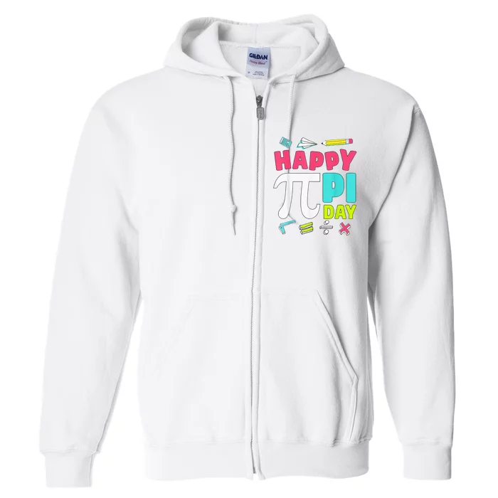 Pi Day Math Tee for Student & Teachers Graphic Full Zip Hoodie