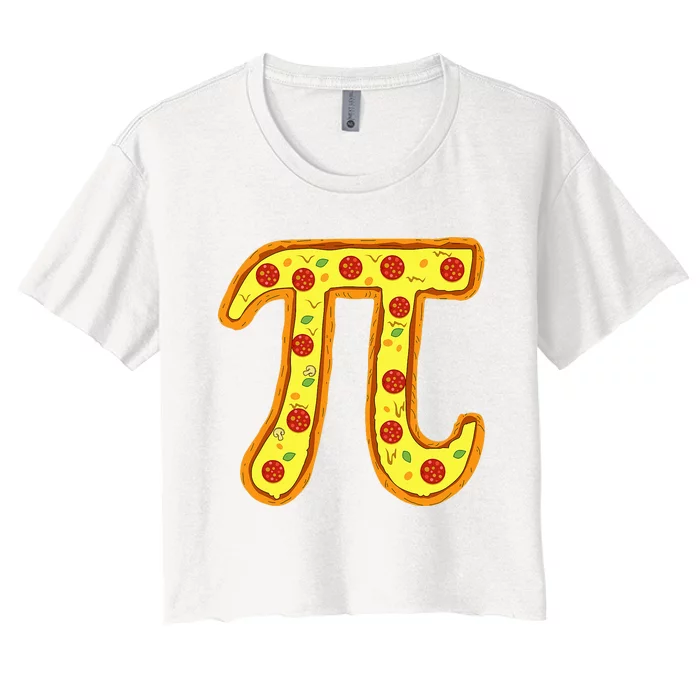 Pi Day Math Teacher Gift Funny pi day lover Women's Crop Top Tee