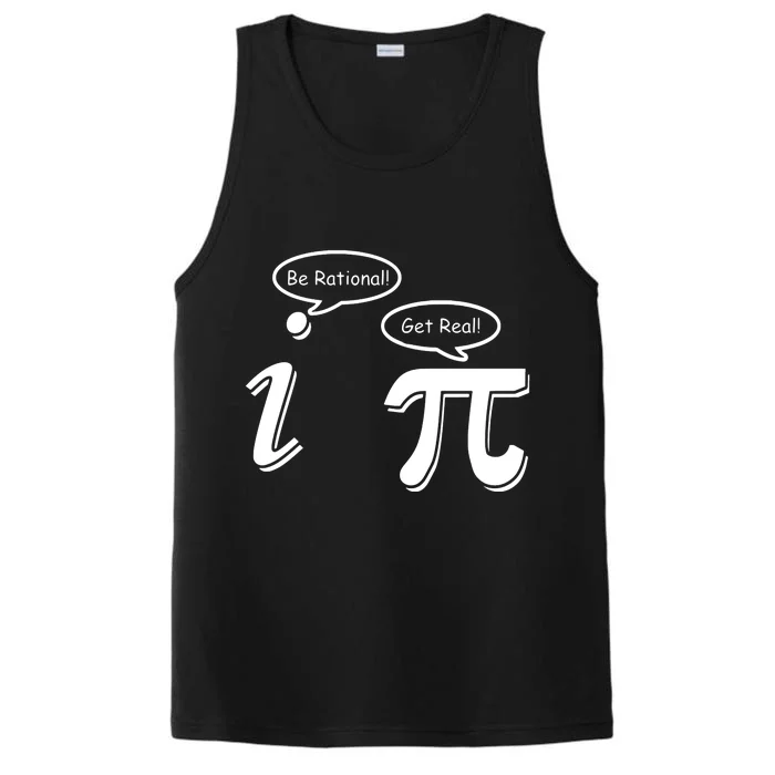 Pi Day Math Teacher Funny Performance Tank