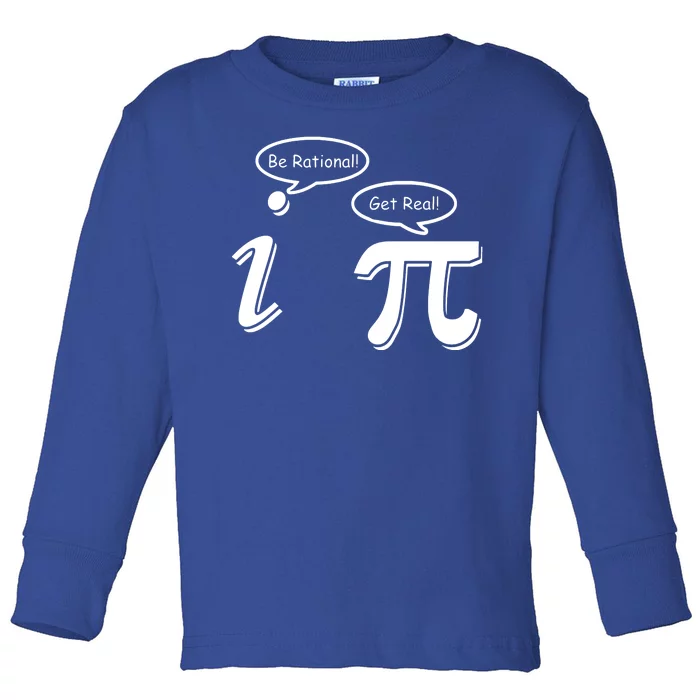 Pi Day Math Teacher Funny Toddler Long Sleeve Shirt