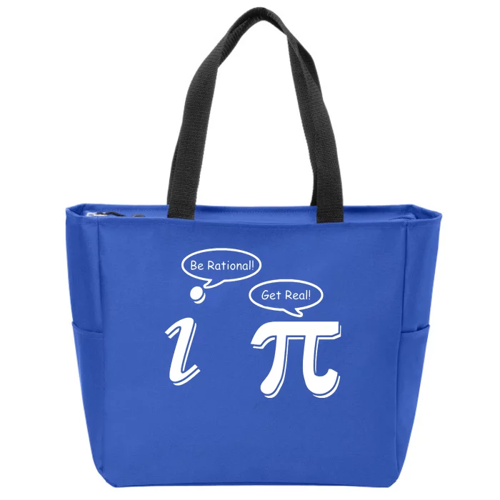 Pi Day Math Teacher Funny Zip Tote Bag