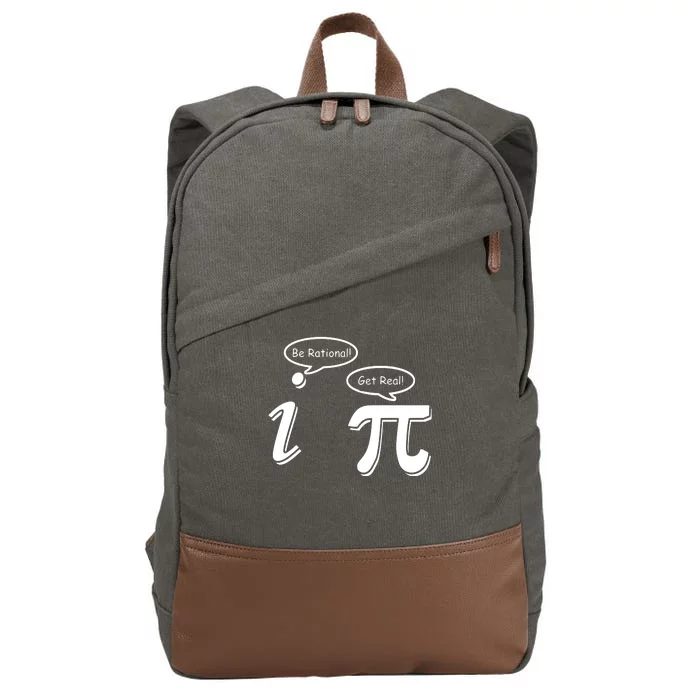 Pi Day Math Teacher Funny Cotton Canvas Backpack