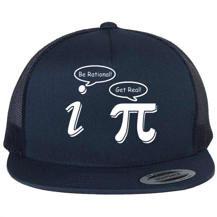 Pi Day Math Teacher Funny Flat Bill Trucker Hat