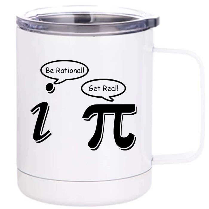 Pi Day Math Teacher Funny Front & Back 12oz Stainless Steel Tumbler Cup