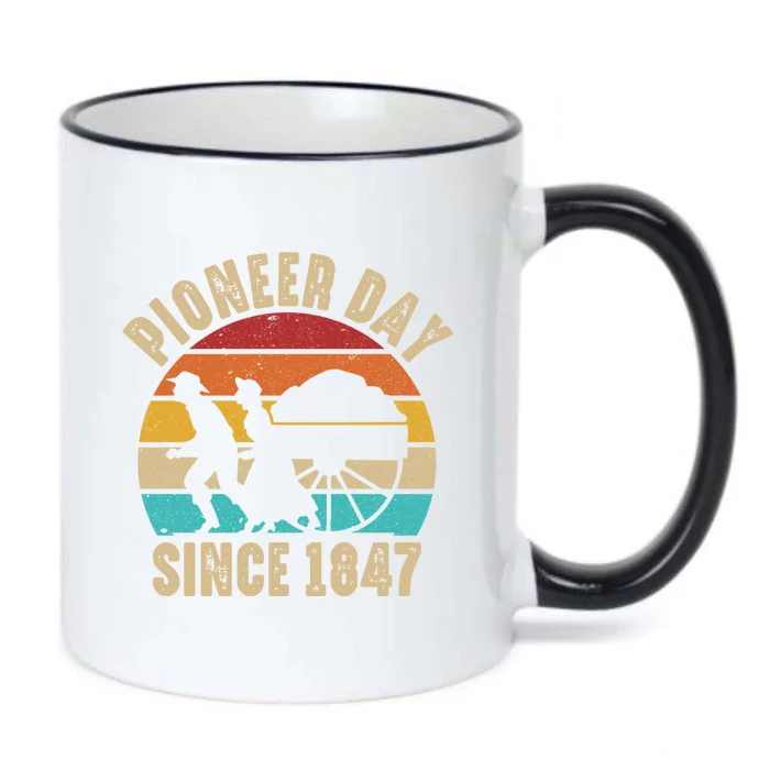 Pioneer Day Mormon Costume Utah Pioneer History Gift Black Color Changing Mug