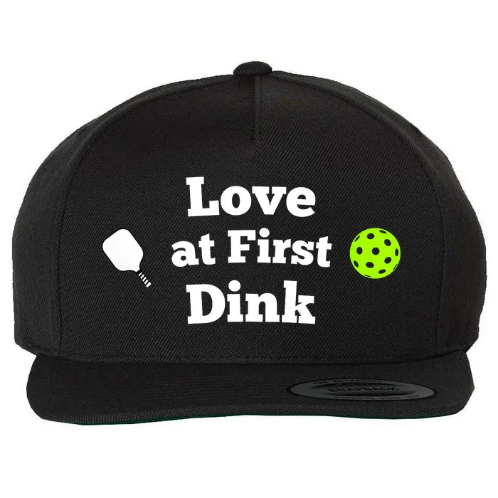 Pickleball Dink Men And Women Wool Snapback Cap