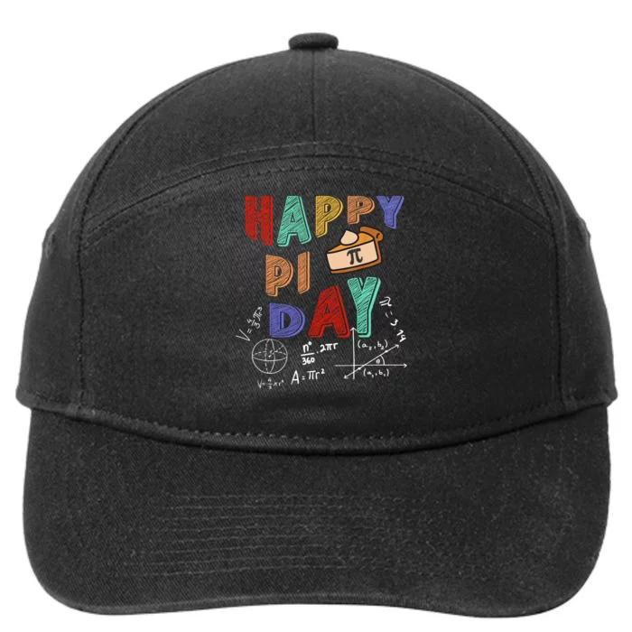 Pi Day March 14 Math Gift For Lover 7-Panel Snapback Hat