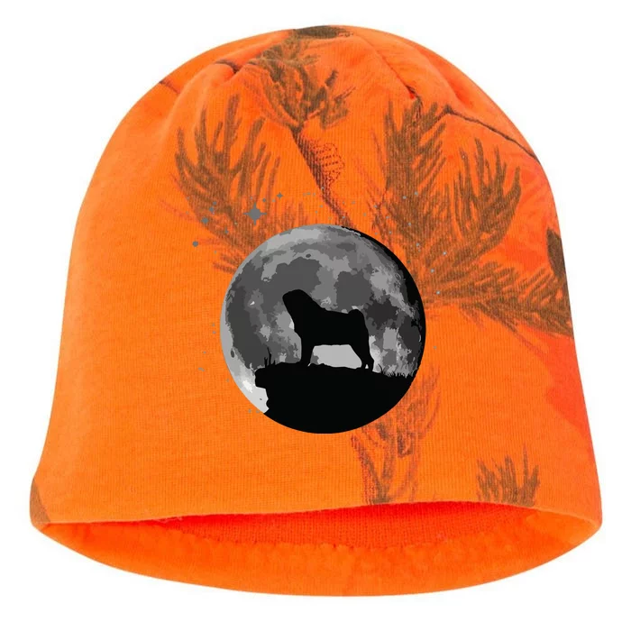 Pug Dog Moon Kati - Camo Knit Beanie