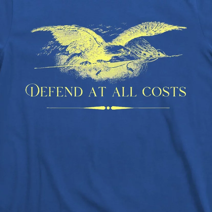 Patriotic Democracy Military Defend Eagle With Flag T-Shirt