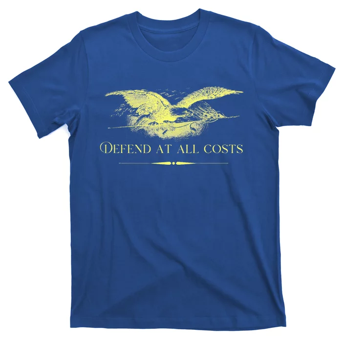 Patriotic Democracy Military Defend Eagle With Flag T-Shirt