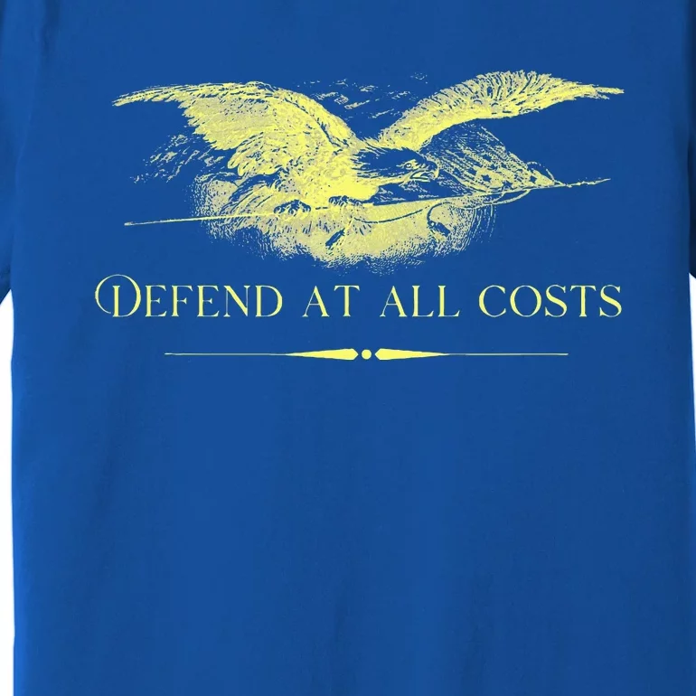 Patriotic Democracy Military Defend Eagle With Flag Premium T-Shirt