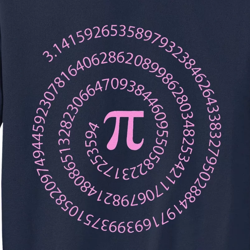 Pi Day Mathematics Math Statistics Engineer Pink Women's Pi Tall Sweatshirt