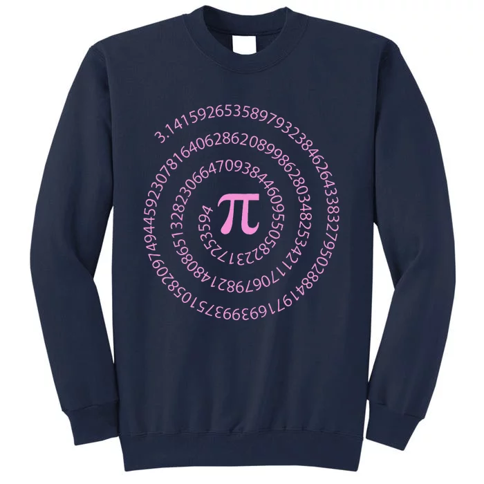 Pi Day Mathematics Math Statistics Engineer Pink Women's Pi Tall Sweatshirt