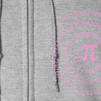 Pi Day Mathematics Math Statistics Engineer Pink Women's Pi Full Zip Hoodie