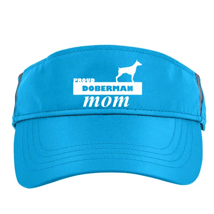 Proud Doberman Mom I Love My Dog Adult Drive Performance Visor