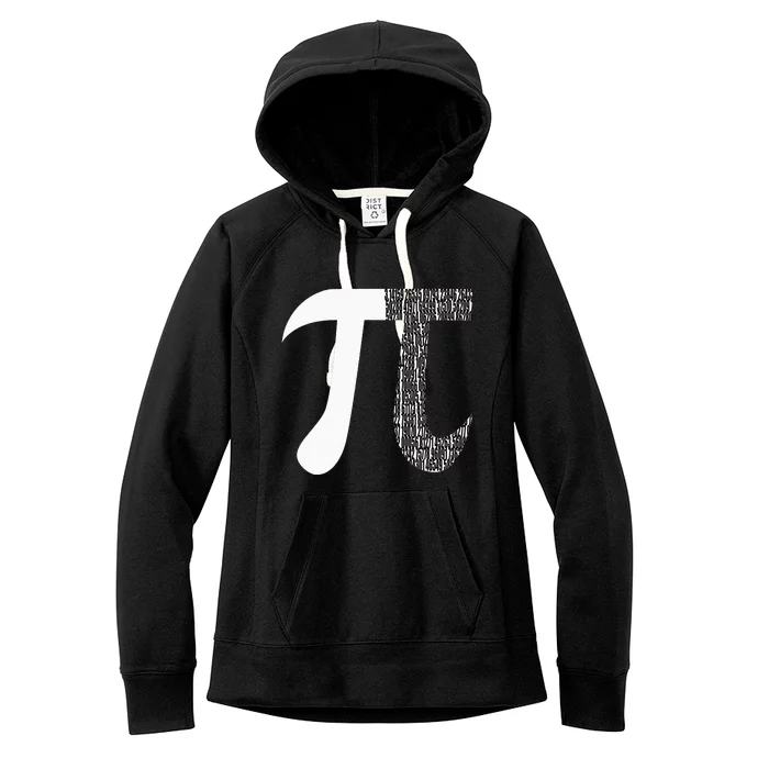 Pi Digits Mathematics Symbol Funny Math Nerd Pi Day Women's Fleece Hoodie