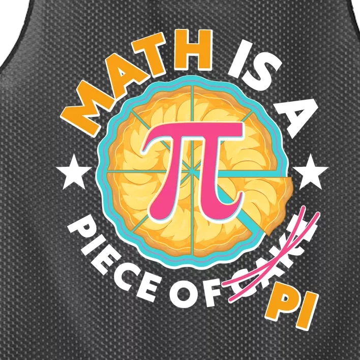 Pi Day Math Is A Piece Of Pi 3 14 Pie Slices Mesh Reversible Basketball Jersey Tank