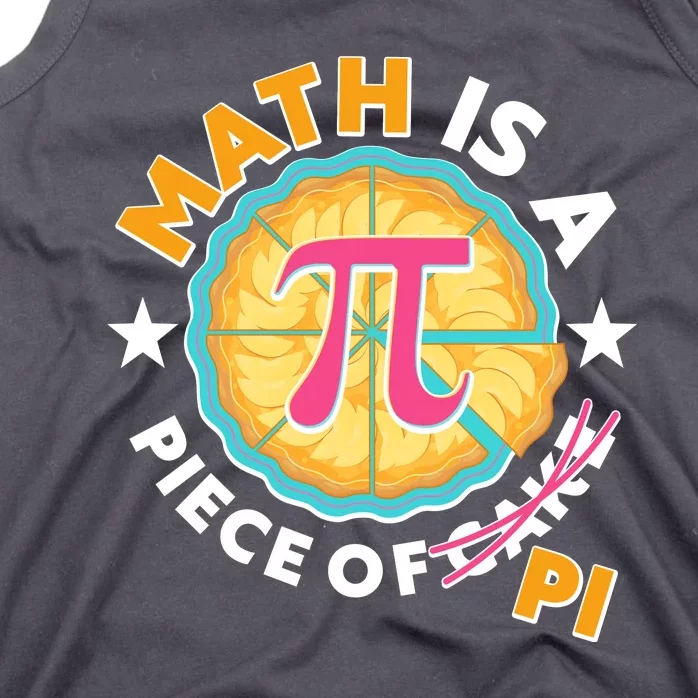 Pi Day Math Is A Piece Of Pi 3 14 Pie Slices Tank Top