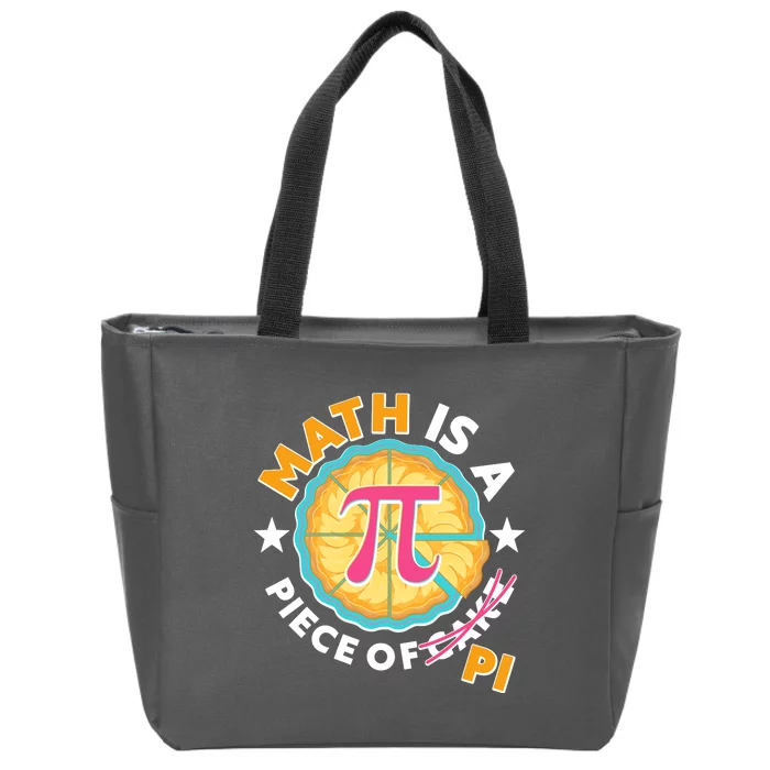 Pi Day Math Is A Piece Of Pi 3 14 Pie Slices Zip Tote Bag