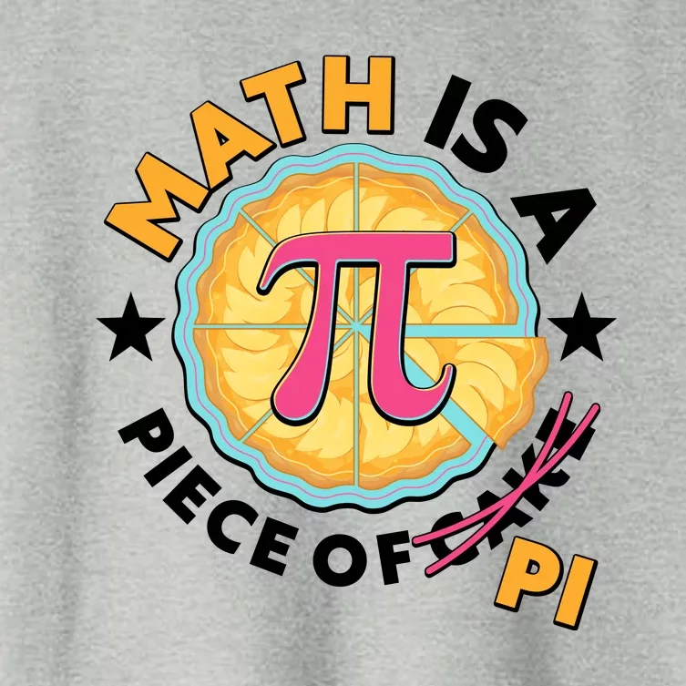 Pi Day Math Is A Piece Of Pi 3 14 Pie Slices Women's Crop Top Tee