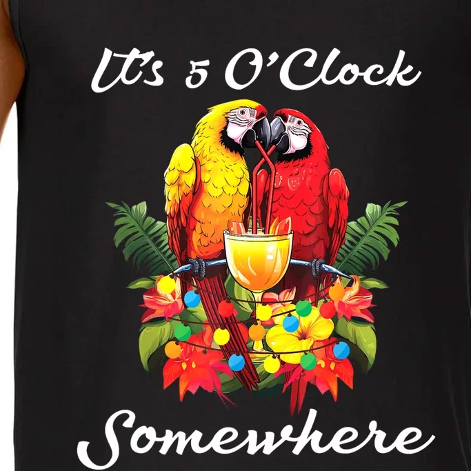 Parrots Drinking Margarita Its 5 Oclock Somewhere Funny Comfort Colors® Tank Top