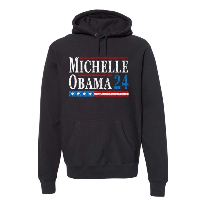 Political Democrat Michelle Obama 2024 Presidential Election Premium Hoodie