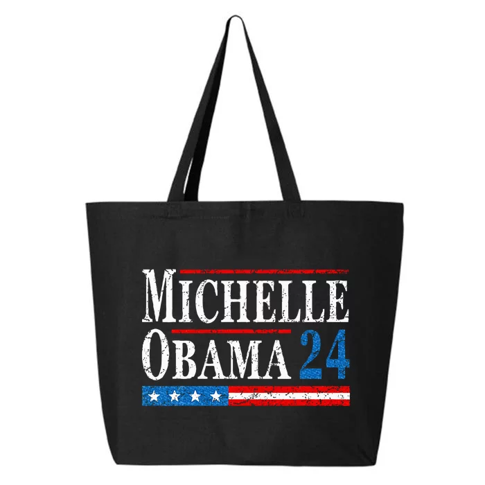 Political Democrat Michelle Obama 2024 Presidential Election 25L Jumbo Tote