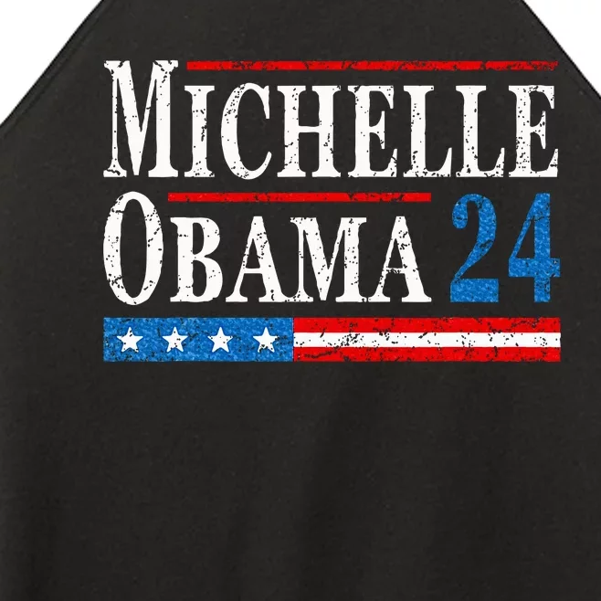 Political Democrat Michelle Obama 2024 Presidential Election Women’s Perfect Tri Rocker Tank