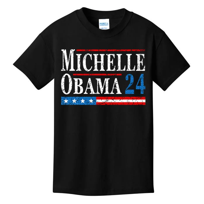 Political Democrat Michelle Obama 2024 Presidential Election Kids T-Shirt