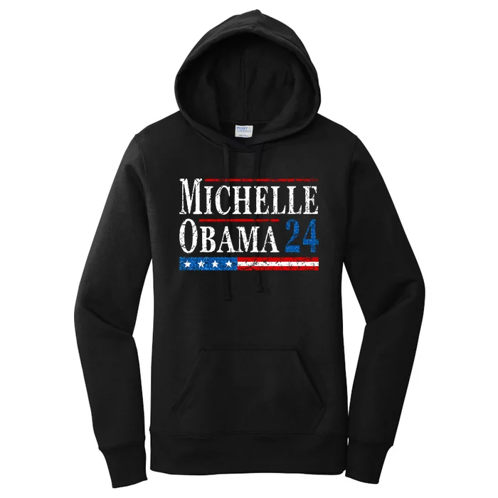 Political Democrat Michelle Obama 2024 Presidential Election Women's Pullover Hoodie