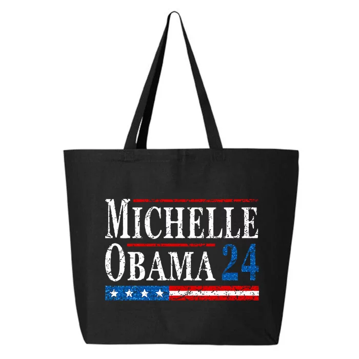 Political Democrat Michelle Obama 2024 Presidential Election 25L Jumbo Tote