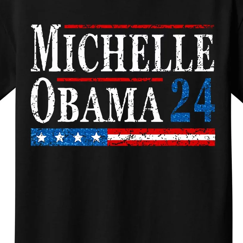 Political Democrat Michelle Obama 2024 Presidential Election Kids T-Shirt