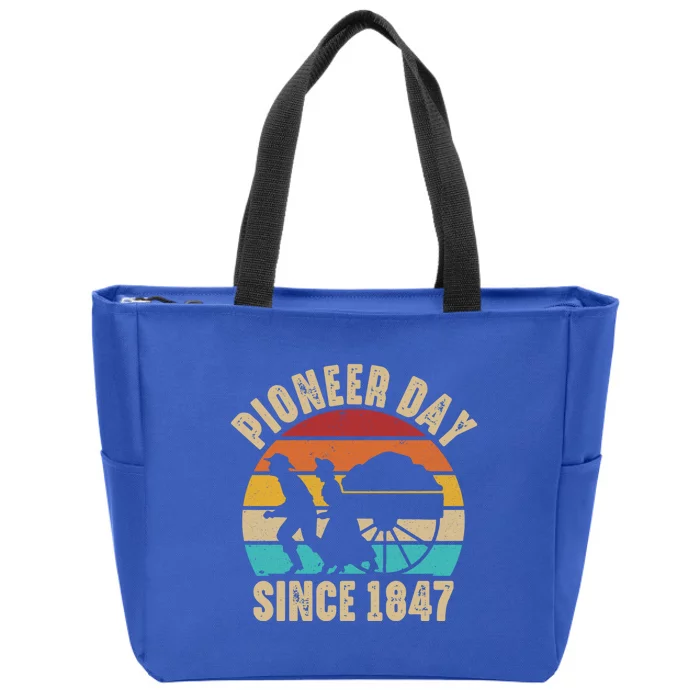 Pioneer Day Mormon Costume Utah Pioneer History Gift Zip Tote Bag