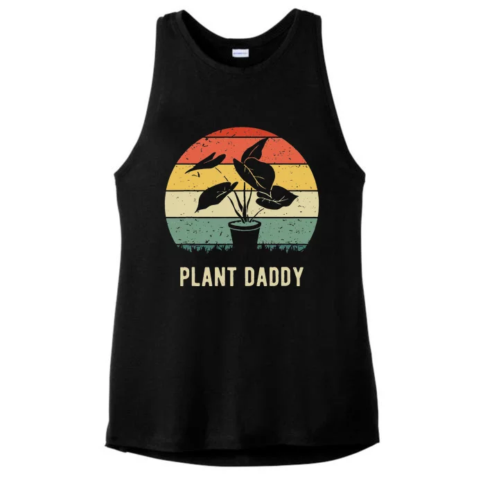 Plant Daddy Nature Botanical Gardener Plant Dad Gardening Ladies Tri-Blend Wicking Tank