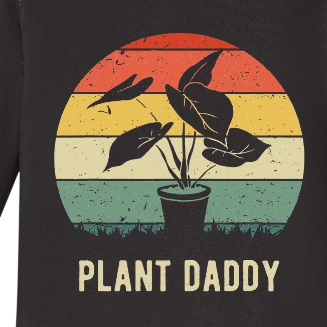 Plant Daddy Nature Botanical Gardener Plant Dad Gardening Baby Long Sleeve Bodysuit