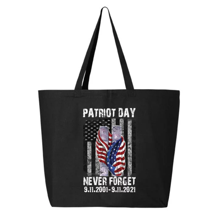 Patriot Day Never Forget 9/11 20th Anniversary 25L Jumbo Tote