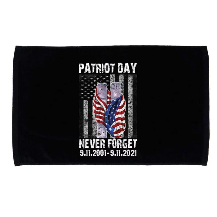 Patriot Day Never Forget 9/11 20th Anniversary Microfiber Hand Towel