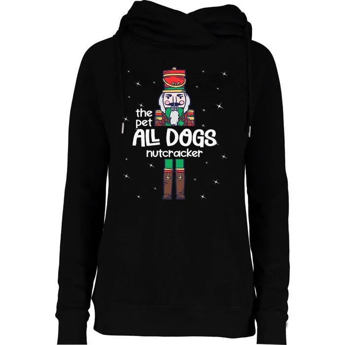 Pet Dogs Nutcracker Family Matching Funny Pajama Womens Funnel Neck Pullover Hood