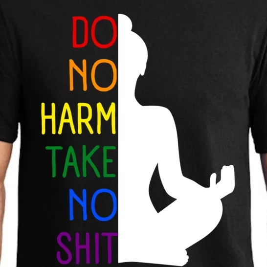 Pride Do No Harm Take No Shit Funny Gift Pajama Set