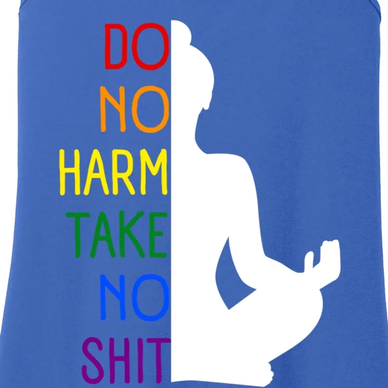 Pride Do No Harm Take No Shit Funny Gift Ladies Essential Tank