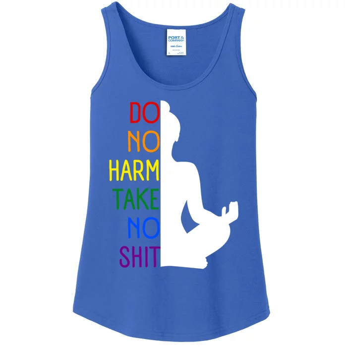 Pride Do No Harm Take No Shit Funny Gift Ladies Essential Tank