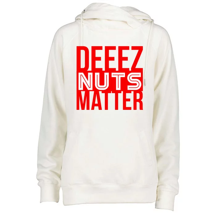 Patriotic Deez Nuts Matter Political Joke Black Lives Xmas Funny Gift Womens Funnel Neck Pullover Hood