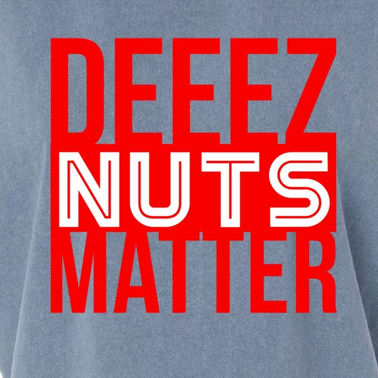 Patriotic Deez Nuts Matter Political Joke Black Lives Xmas Funny Gift Garment-Dyed Women's Muscle Tee