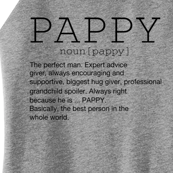 Pappy Definition Noun Grandpa Grandparents Day Funny Cool Gift Women’s Perfect Tri Rocker Tank